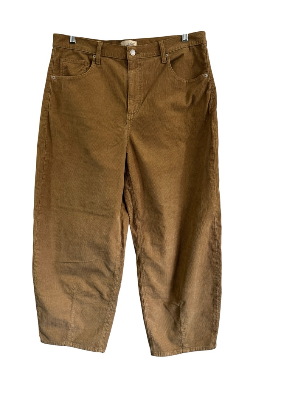 Universal Thread High Rise Easy Barrel Leg Corduroy Jean in Khaki Beige Size 14R